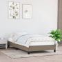 The Living Store Bedframe stof taupe 100x200 cm Bedframe Bedframes Slaapmeubel Bedbodem Ledikant Eenpersoonsbed Slaapmeubels Slaapmeubelen Slaapmeubilair Bedbodems Ledikanten - Thumbnail 2