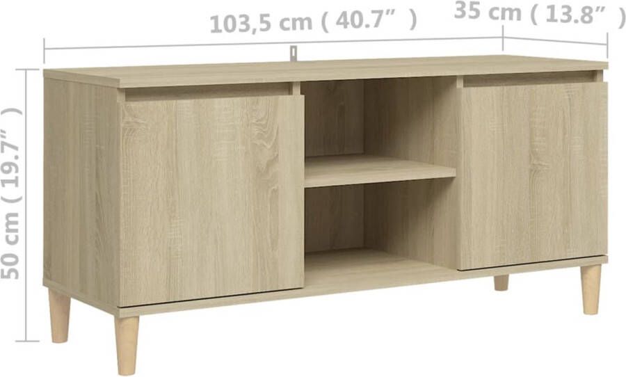 The Living Store Bedkastje Scandinavische Charme Hout Prachtig Ontworpen Chique - Foto 2