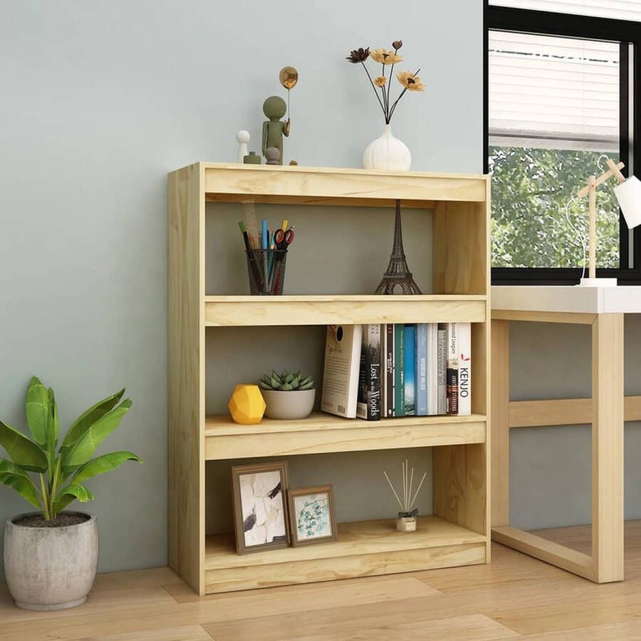 The Living Store Boekenkast Massief grenenhout 100 x 30 x 103 cm Ruim en stijlvol - Foto 2