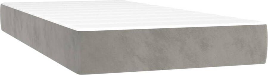 The Living Store Boxspring Bed 193 x 90 x 78 88 cm Fluweel LED