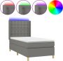 The Living Store Boxspring Bed met Matras en LEDverlichting Pocketvering 100x200 cm - Thumbnail 2