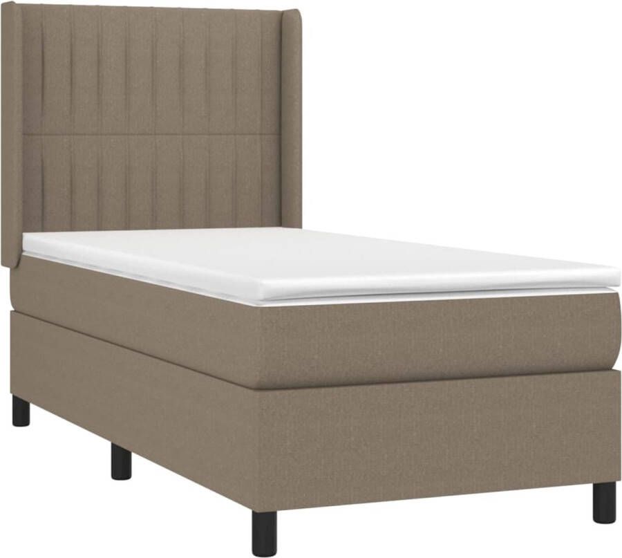 The Living Store Boxspring Bed Pocketvering 80x200 cm Met LED