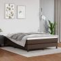 The Living Store Boxspring met matras kunstleer bruin 140x200 cm Boxspring Boxsprings Bed Slaapmeubel Boxspringbed Boxspring Bed Tweepersoonsbed Bed Met Matras Bedframe Ledikant Bed Met Hoofdbord - Thumbnail 1