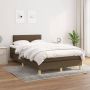 The Living Store Boxspring met matras stof donkerbruin 120x200 cm Boxspring Boxsprings Bed Slaapmeubel Boxspringbed Boxspring Bed Tweepersoonsbed Bed Met Matras Bedframe Ledikant Bedden - Thumbnail 1