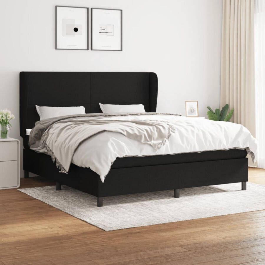 The Living Store Boxspringbed Bed 203x183x128 cm Matras 180x200x20 cm Topmatras 180x200x5 cm Boxspringbed Boxspring Slaapkamerinrichting Tweepersoonsbed Groot Bed