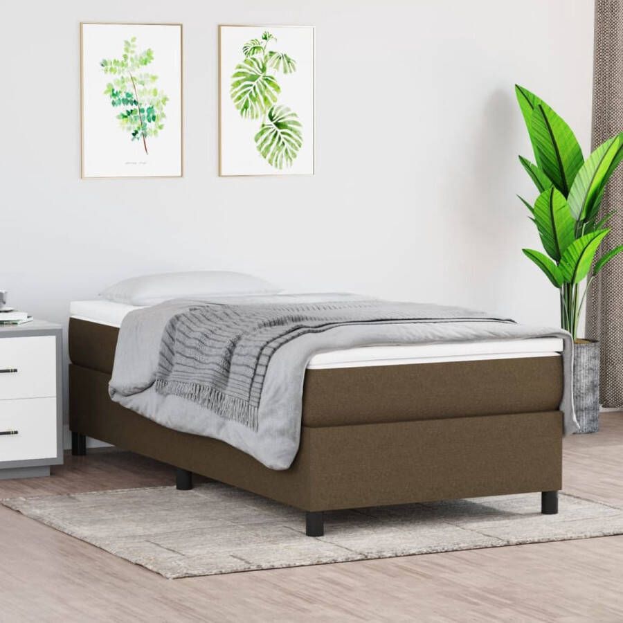 The Living Store Boxspringbed Classic s Bedden 193 x 90 x 35 cm Duurzaam Pocketvering en Middelhard support Boxspringbed Boxspring Bed Tweepersoonsbed Slapen