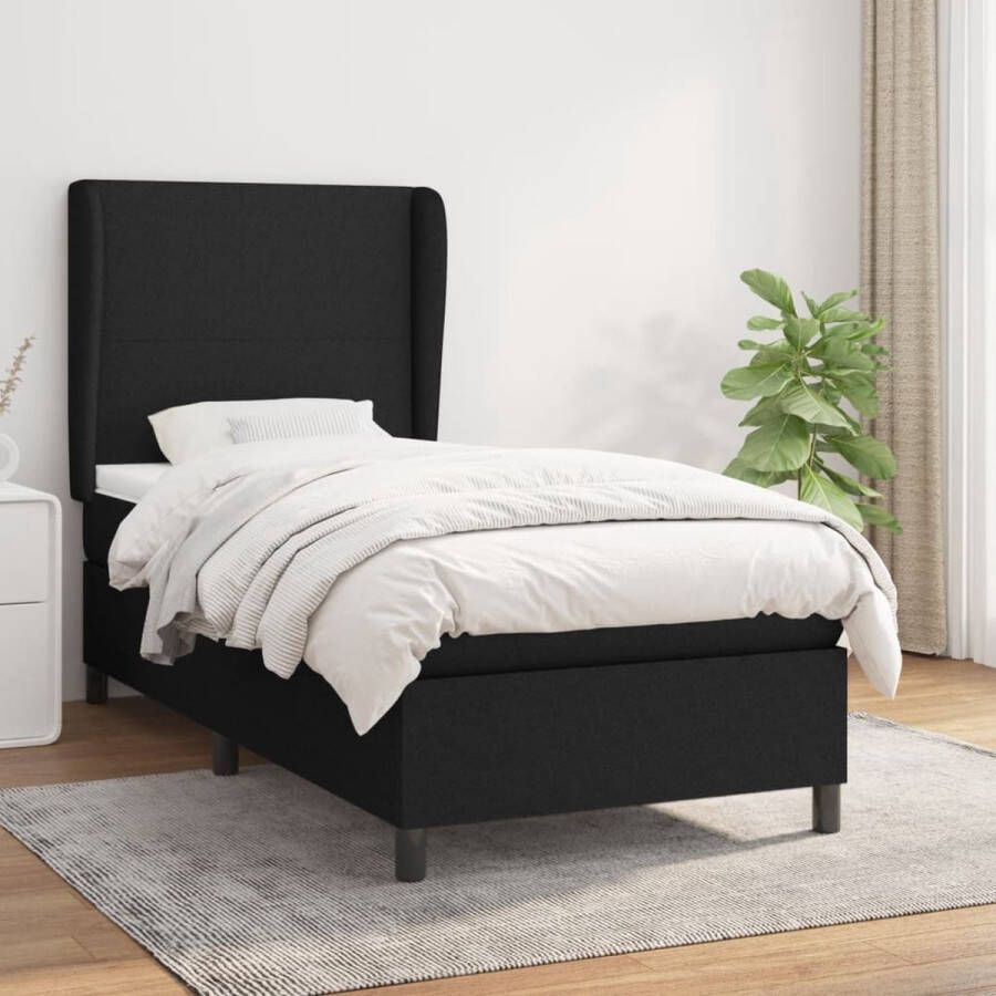 The Living Store Boxspringbed comfortabele ondersteuning 90 x 200 cm Duurzaam materiaal Boxspringbed Slaapcomfort Boxspring Tweepersoonsbed Stapelbed - Foto 2