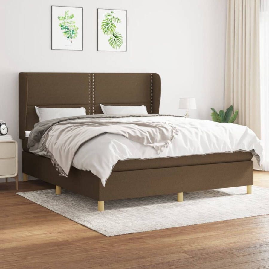 The Living Store Boxspringbed Comfortabele Pocketvering Middelharde Ondersteuning Huidvriendelijke Topmatras 180 x 200 x 118 128 cm Boxspringbed Slaapcomfort Boxspring Tweepersoonsbed Lederlook