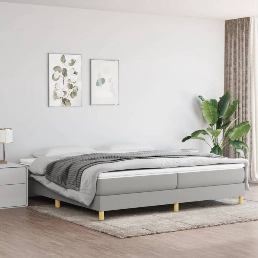 The Living Store Boxspringbed ComfortDreams Bedframe Bedmatras Bedtopmatras Afmetingen- 203 x 200 x 25 cm 100 x 200 x 20 cm 200 x 200 x 5 cm Ken- Duurzaam Pocketvering Middelharde ondersteuning