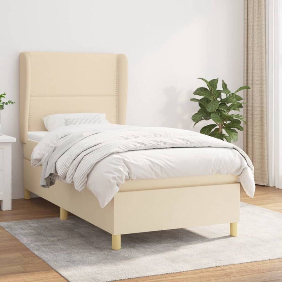 The Living Store Boxspringbed Luna Bedmatras 100x200x20 cm Middelharde ondersteuning Boxspringbed Boxspring Bed Tweepersoonsbed Middenhard Matras