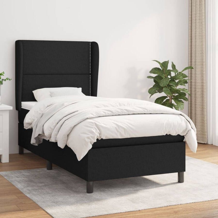 The Living Store Boxspringbed Pocketvering 80 x 200 x 20 cm Duurzaam en Comfortabel Boxspringbed Boxspring Tweepersoonsbed Stapelbare Bedden Frame Bed