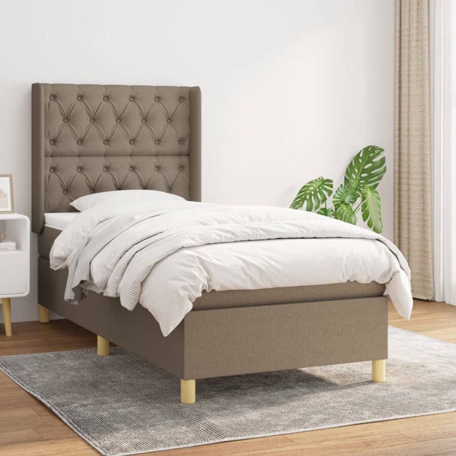 The Living Store Boxspringbed Medium Pocketvering 80x200 Duurzaam materiaal verstelbaar hoofdbord comfortabele ondersteuning huidvriendelijk topmatras Boxspringbed Boxspring Tweepersoonsbed Stapelbed Frame Bed - Foto 2