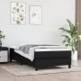 The Living Store Boxspring met matras stof zwart 80x200 cm Boxspring Boxsprings Bed Slaapmeubel Boxspringbed Boxspring Bed Eenpersoonsbed Bed Met Matras Bedframe Ledikant Bedden - Thumbnail 2