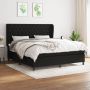 The Living Store Boxspring met matras stof zwart 90x190 cm Boxspring Boxsprings Bed Slaapmeubel Boxspringbed Boxspring Bed Tweepersoonsbed Bed Met Matras Bedframe Ledikant Bedden - Thumbnail 3