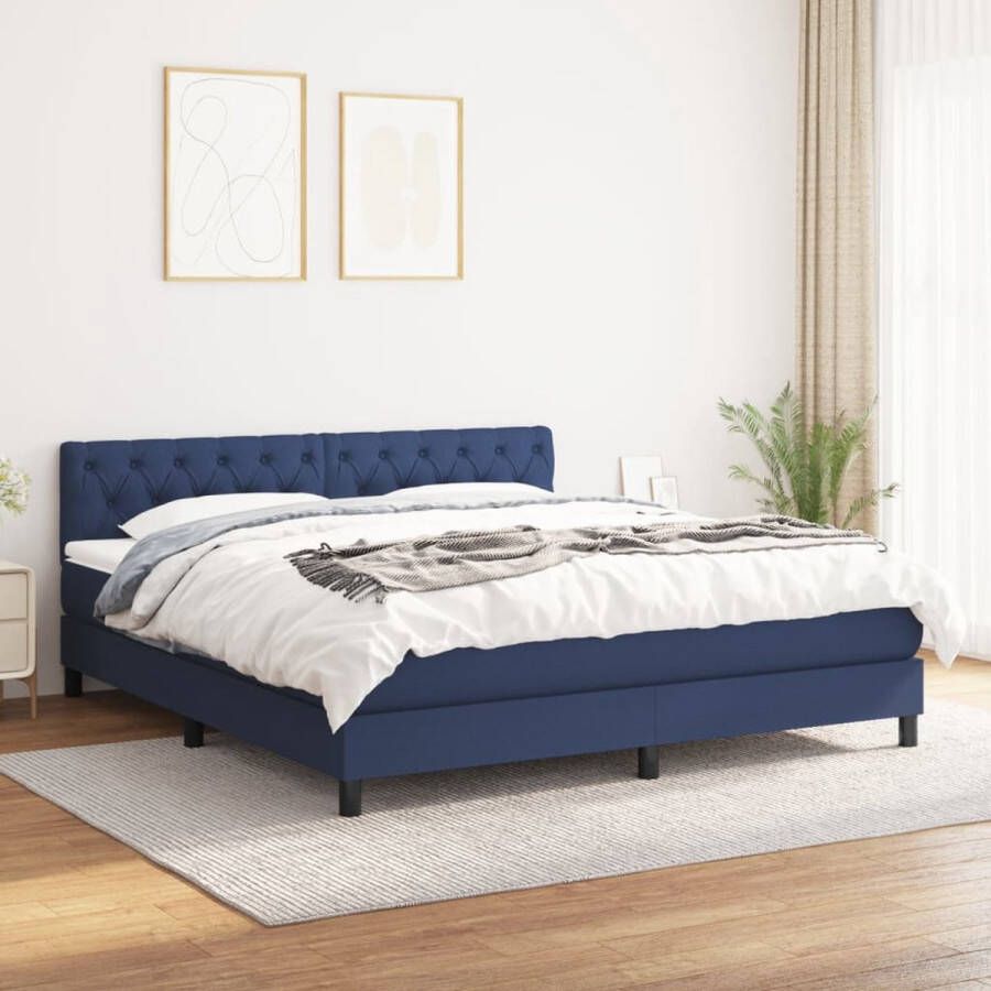 The Living Store Boxspringbed Pocketvering Matras Middelharde Ondersteuning Verstelbaar Hoofdbord Huidvriendelijk Topmatras 203x160x78 88 cm Boxspringbed Boxspring Tweepersoonsbed Bed Frame Pocketed Spring Mattress