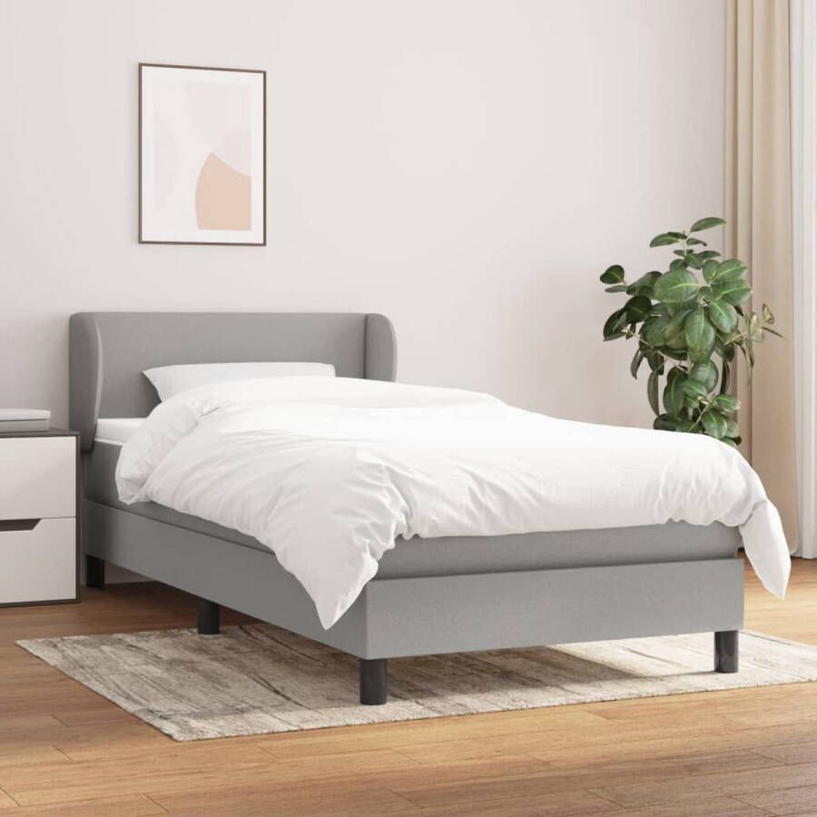 The Living Store Boxspringbed s Bed 193 x 93 x 78 88 cm Pocketvering matras Middelharde ondersteuning