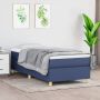 The Living Store Boxspringframe stof blauw 80x200 cm Boxspringframe Boxspringframes Bed Ledikant Slaapmeubel Bedframe Bedbodem Eenpersoonsbed Boxspring Bedden Ledikanten - Thumbnail 2