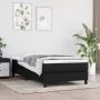 The Living Store Boxspringframe stof zwart 80x200 cm Boxspringframe Boxspringframes Bed Ledikant Slaapmeubel Bedframe Bedbodem Eenpersoonsbed Boxspring Bedden Ledikanten - Thumbnail 2