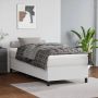 The Living Store Boxspringframe kunstleer wit 90x190 cm Boxspringframe Boxspringframes Bed Ledikant Slaapmeubel Bedframe Bedbodem Eenpersoonsbed Boxspring Bedden Ledikanten - Thumbnail 2