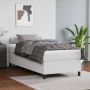 The Living Store Boxspringframe kunstleer wit 90x200 cm Boxspringframe Boxspringframes Bed Ledikant Slaapmeubel Bedframe Bedbodem Eenpersoonsbed Boxspring Bedden Ledikanten - Thumbnail 1