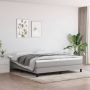 The Living Store Boxspringframe stof lichtgrijs 180x200 cm Boxspringframe Boxspringframes Bed Ledikant Slaapmeubel Bedframe Bedbodem Tweepersoonsbed Boxspring Bedden Ledikanten - Thumbnail 1