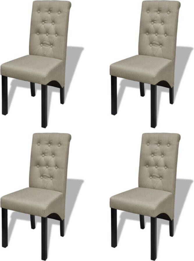 The Living Store Classic Chair s Dining Chairs 42 x 55.5 x 95 cm (L x D x H) Beige - Foto 2