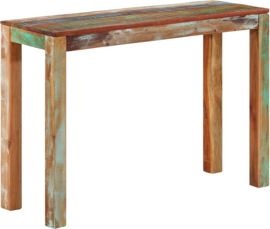 The Living Store Consoletafel Massief Gerecycled Hout 110 x 35 x 76 cm Rustieke Charme - Foto 2
