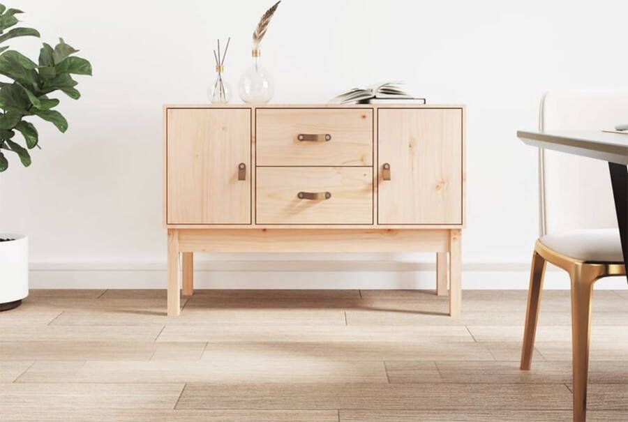 VidaXL Dressoir 110x40x78 cm massief grenenhout Dressoir Grenenhout Vintage Dressoir Landelijk Dressoir Salontafel - Foto 2