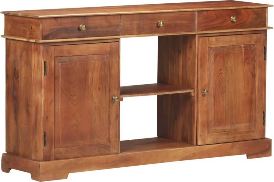 The Living Store Dressoir 135x35x75 cm massief acaciahout Houten Kast Dressoir Massief Hout Acacia Vintage - Foto 3
