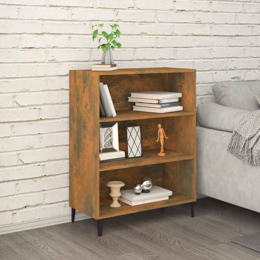 The Living Store Dressoir 69 5x32 5x90 cm bewerkt hout gerookt eikenkleurig Dressoir Vintage Dressoir Houten Dressoir Landelijk Dressoir Salontafel