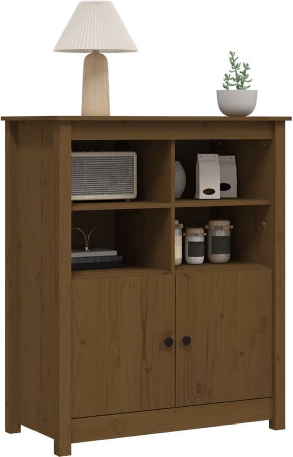 VidaXL Dressoir 83x41 5x100 cm massief grenenhout honingbruin Dressoir Houten Dressoir Grenenhouten Dressoir Vintage Dressoir Landelijk Dressoir - Foto 5