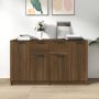 The Living Store Dressoir Bruineiken 60 x 30 x 70 cm Bewerkt hout - Thumbnail 1