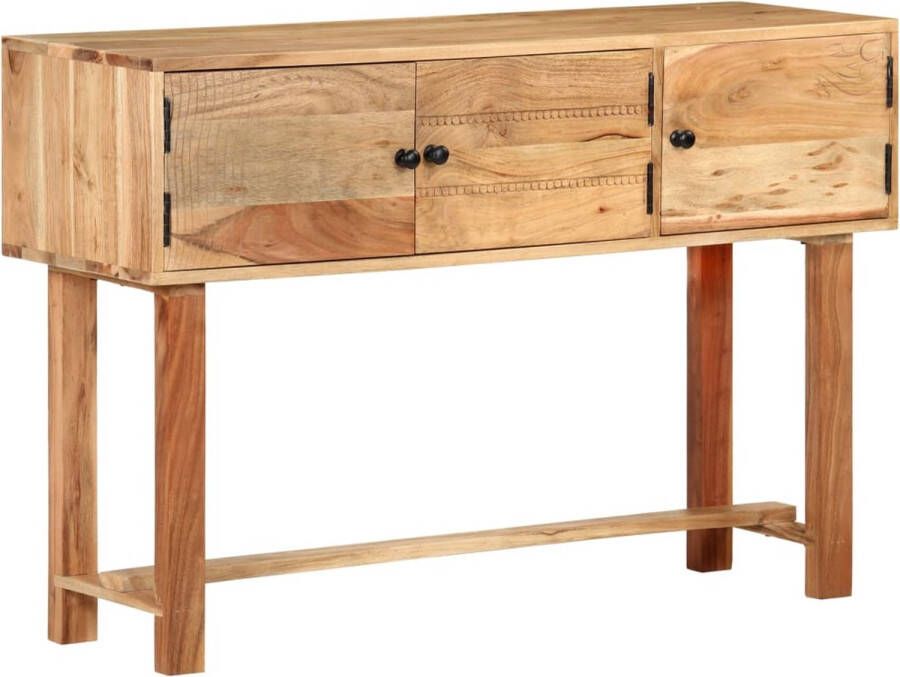 The Living Store Dressoir Hout 115 x 35 x 75 cm Massief acaciahout Naturel afwerking