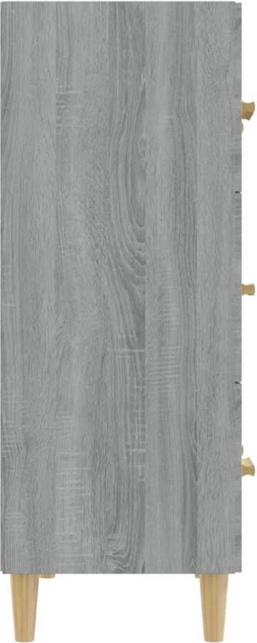 The Living Store Dressoir klassiek bijzetkast Afmetingen- 70 x 34 x 90 cm Kleur- grijs sonoma eiken Materiaal- bewerkt hout