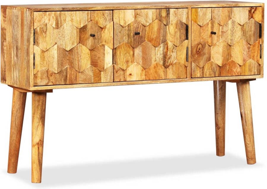 The Living Store Dressoir Mangohout 118 x 35 x 75 cm Stevig en Duurzaam
