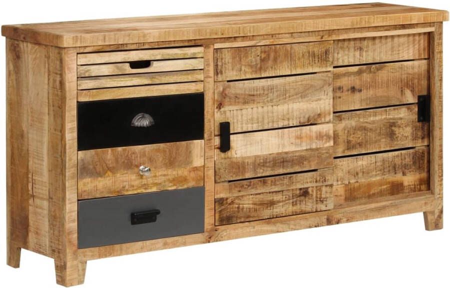 The Living Store Dressoir Mangohout 160 x 40 x 80 cm Met opbergruimte - Foto 1