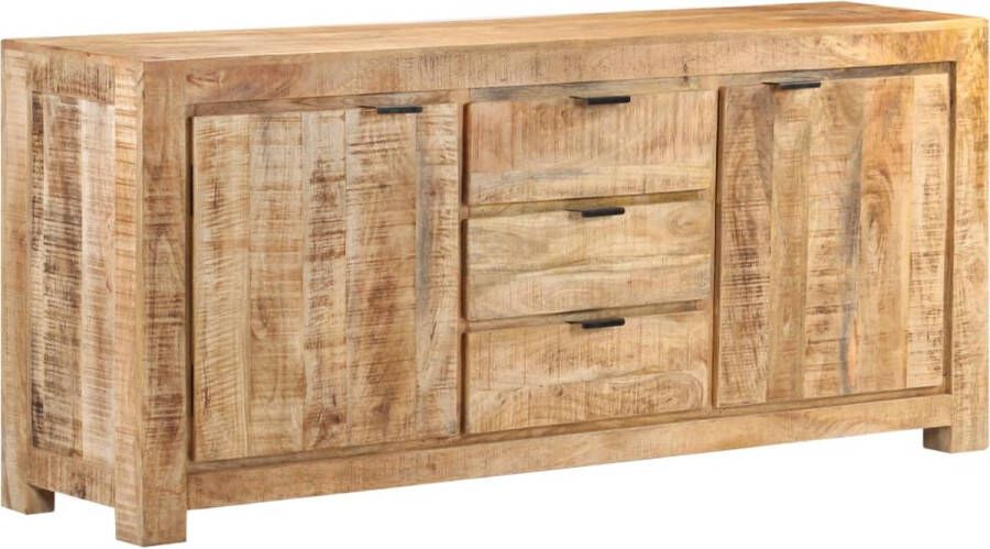 The Living Store Dressoir Mangohout 175 x 40 x 75 cm 2 Deuren 3 Lades