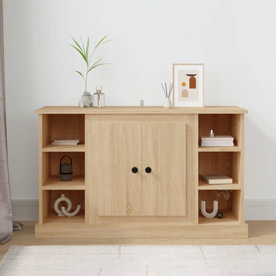 The Living Store Dressoir Sonoma Eiken 100x35.5x60 cm Duurzaam hout Praktische deur - Foto 1