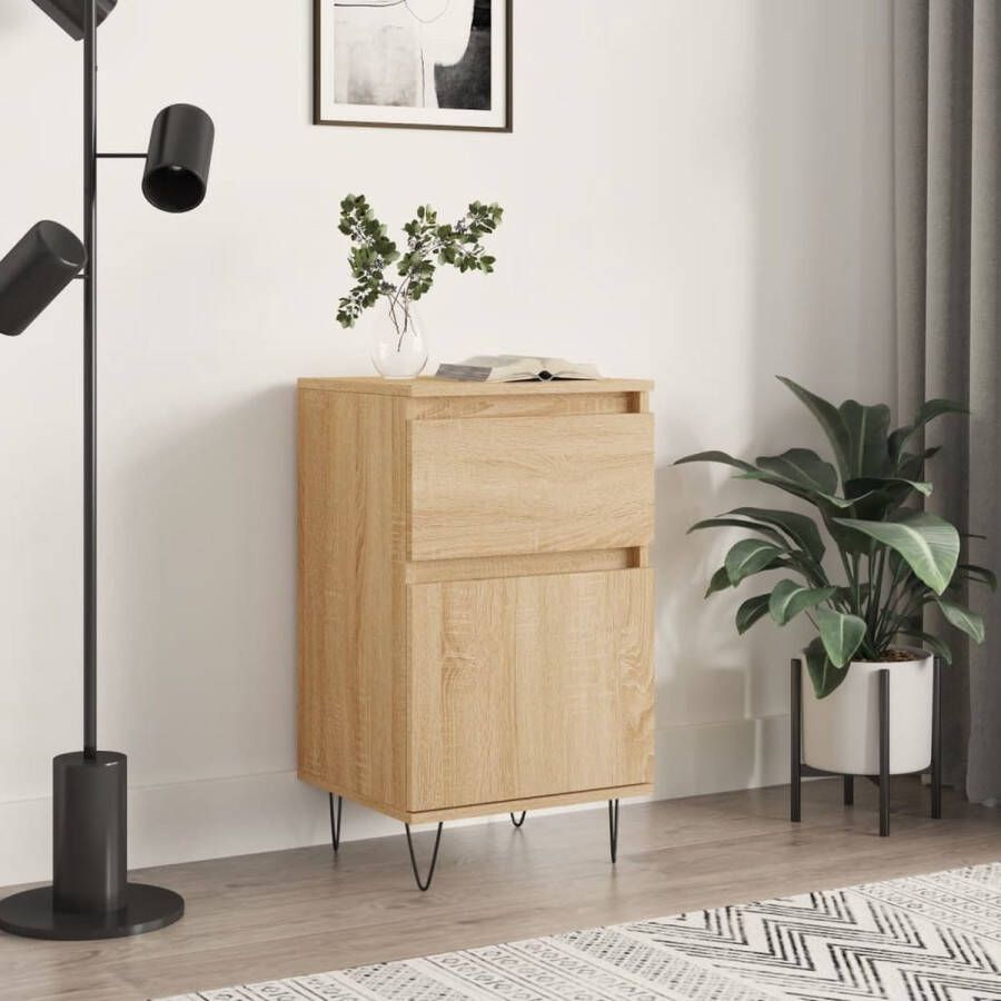 The Living Store Dressoir Urban Opbergkast Sonoma Eiken 40x35x70cm