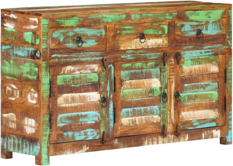 The Living Store Dressoir Valley Opbergkast 110 x 30 x 65 cm Massief gerecycled hout