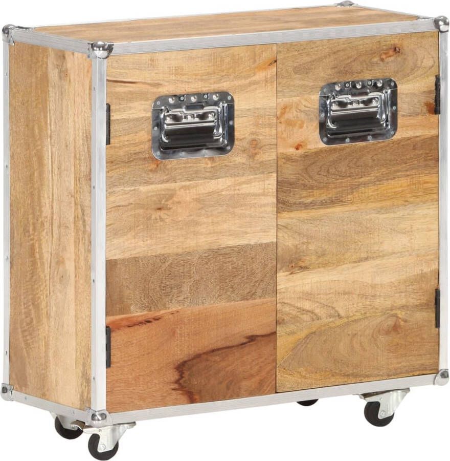 The Living Store Dressoir Vintage Mangohout 70x30x69 cm Handgemaakt