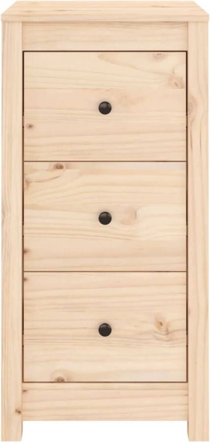 VidaXL Grenenhouten Meubel Dressoir Dressoirs 2 st 40x35x80 cm massief grenenhout Vintage Kast Landelijk Interieur Opbergoplossing - Foto 2