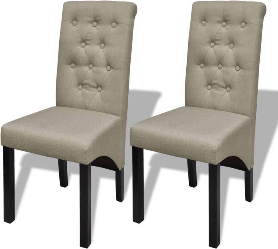 The Living Store Classic Chair s Dining Chairs 42 x 55.5 x 95 cm (L x D x H) Beige - Foto 3