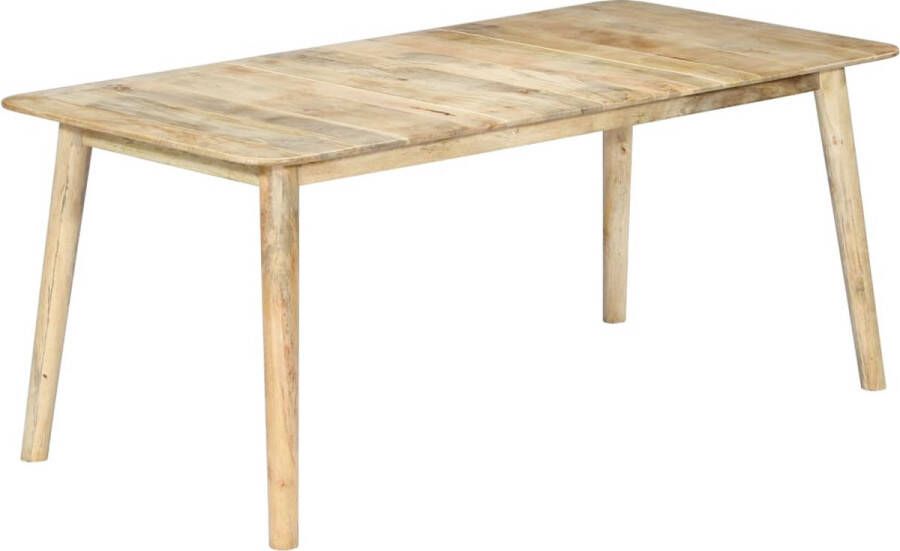 The Living Store Eettafel Mangohout 180 x 90 x 76cm Naturel - Foto 2