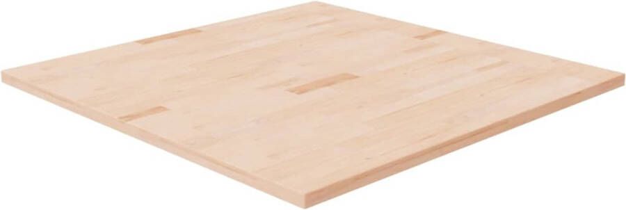 The Living Store Tafelblad vierkant 90x90x2 5 cm onbehandeld massief eikenhout Eikenhouten Tafelblad Massief Eikenhout Tafelblad Kopen Vintage Tafelblad Landelijke Tafelblad - Foto 3