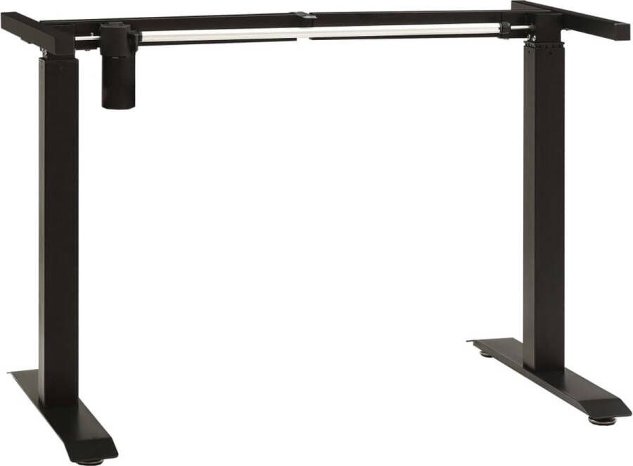 The Living Store Elektrisch Verstelbaar Bureauframe Zwart Koolstofstaal 102-160 cm breedte 71-113 cm hoogte Elektrisch Bureauframe Bureau Verhoging Ergonomische Bureausituatie Sit Stand Desk Flexibele Werkplek - Foto 3