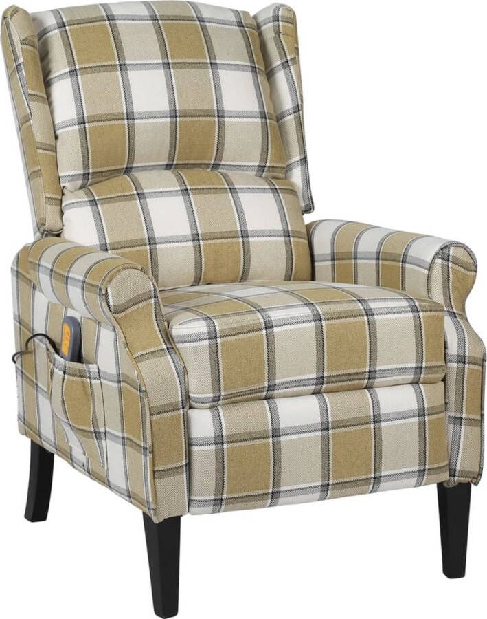 The Living Store Elektrische Massagestoel Groen 71 x 90.5 x 101.5 cm Massage en Verwarming Elektrische Massagestoel Verwarmde Massagestoel Ergonomische Stoel Lounge Stoel - Foto 3