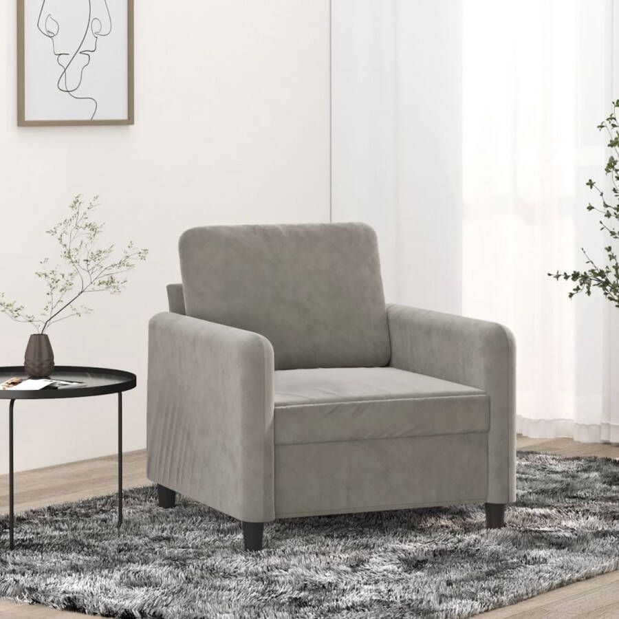 The Living Store Fauteuil 78 x 77 x 80 cm Zacht fluweel