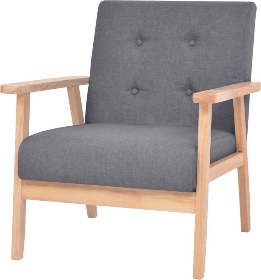 The Living Store Fauteuil Comfort Fauteuils 64.5 x 67 x 73.5 cm Donkergrijs - Foto 2