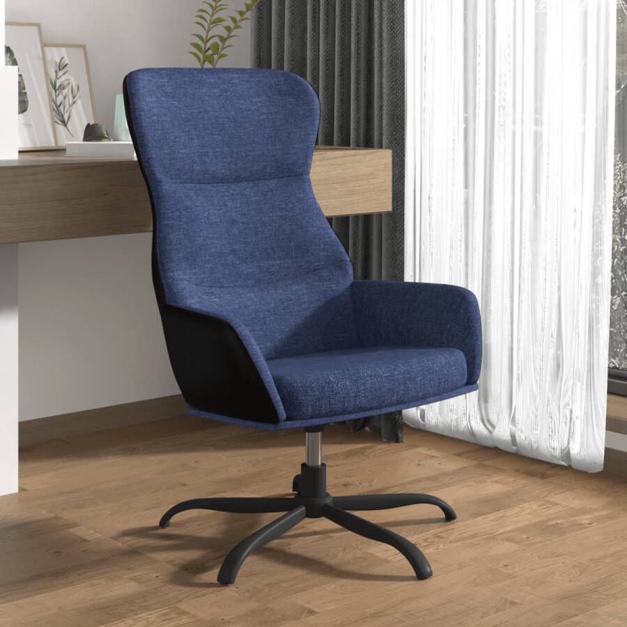 The Living Store Fauteuil Comfort Relaxstoel 70x77x94 cm Blauw - Foto 2